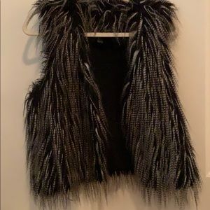 Faux fur vest
